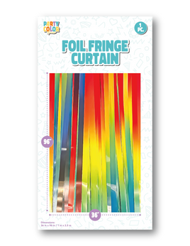 Rainbow Fringe Curtain 36" X 96"