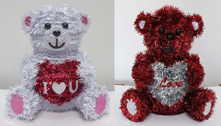 8" 3D Valentine Bear Table Top  Assorted