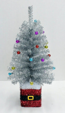 Tinsel Tree Silver Table Top Santa Base 2 ft.