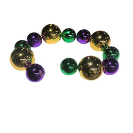 150/200mm Purple, Green and Gold Garland 6'