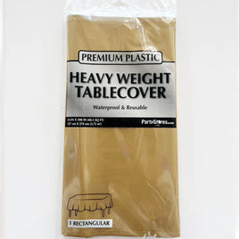 Gold Heavy Duty Tablecover 54" X 108"