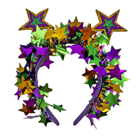 Mardi Gras Star Garland Head Bopper