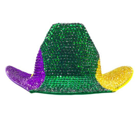Mardi Gras Cowboy Hat