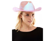 Metallic Light Pink Cowboy Hat