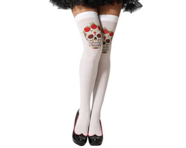 Day Of The Dead Thigh Highs