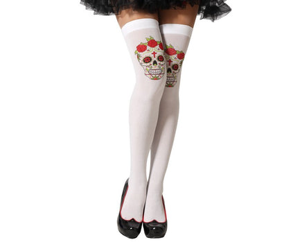 Day Of The Dead Thigh Highs