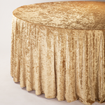 120" Round Velvet Tablecloth