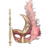 Mardi Gras Venetian Mask w/Stick