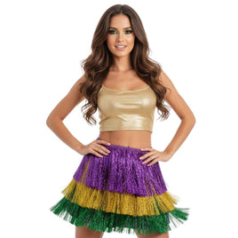 Tinsel Mardi Gras Skirt