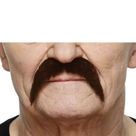 COWHAND FAKE MUSTACHE DARK BROWN