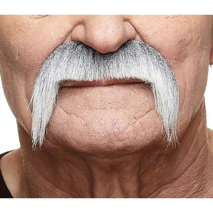 COWBOY FAKE MUSTACHE GRAY & WHITE