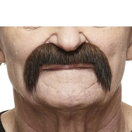 COWBOY FAKE MUSTACHE BROWN & BLACK