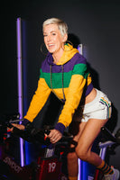 Junior/Misses Rugby Wide Panel Crop Hoodie