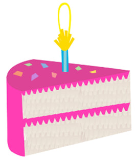 Slice of Cake Pinata