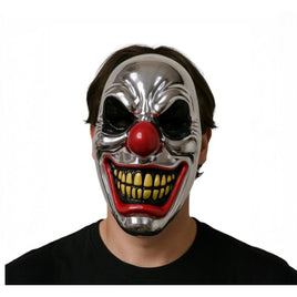 Chrome Killer Clown Mask