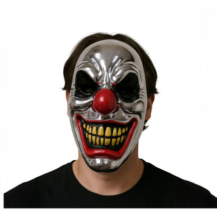 Chrome Killer Clown Mask