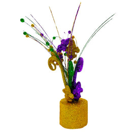 10" Mardi Gras Centerpiece