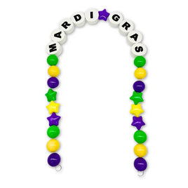 Mardi Gras Ball and Star Garland - 6' Long