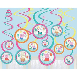 Pepper Pig Swirl Decorations