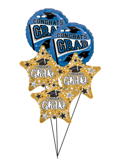 Blue/Gold Grad Bouquet