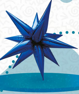 26" Navy Starburst Balloon (Air Filled Only)