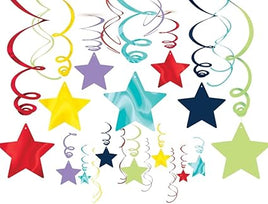 Sparkling Shooting Star Foil Decorations