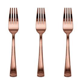 Exquisite Classic Rose Gold Plastic Forks 20 ct.