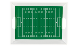 Game Face Football Plastic Serving Tray