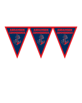 Abramson Commodores  School Spirit Pennant Banner