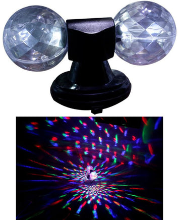 LED TWIN CRYSTAL DISCO BALL