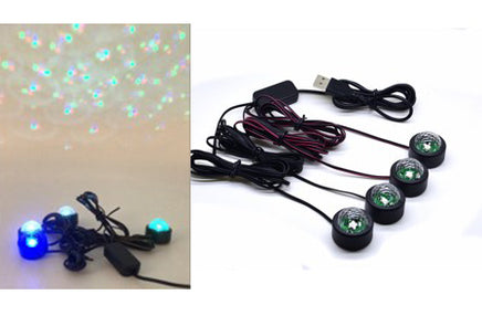 Party Ball String Light Red/Green/Blue 4 Lights per set