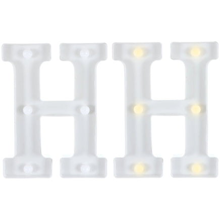 Light-Up Standing Letter Light-Up Standing Letter -H