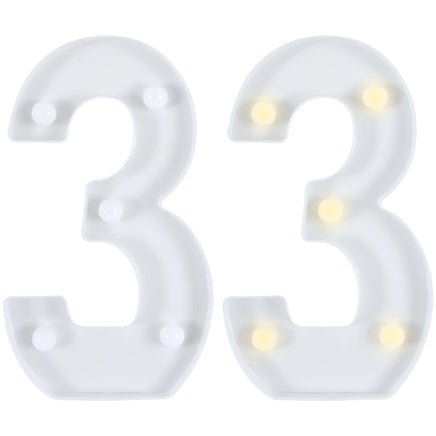 Light-Up Standing Number Light-Up Standing Number - 3