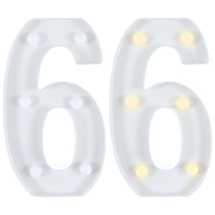 Light-Up Standing Number Light-Up Standing Number- 6