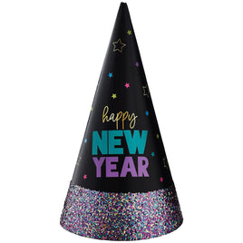 Starlight Glitter Dipped Cone Hat - Colorful 1 ct.