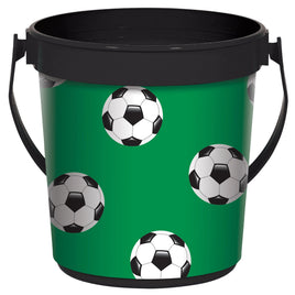 Soccer Plastic Favor Bucket **