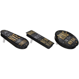 New Year's Spin Noisemakers - Black, Silver, Gold 1 ct.