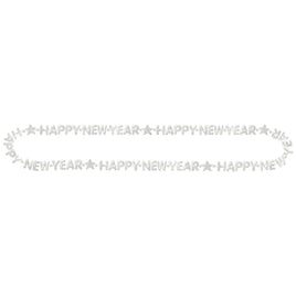 Happy New Year Bead Necklace - Silver 1 ct.