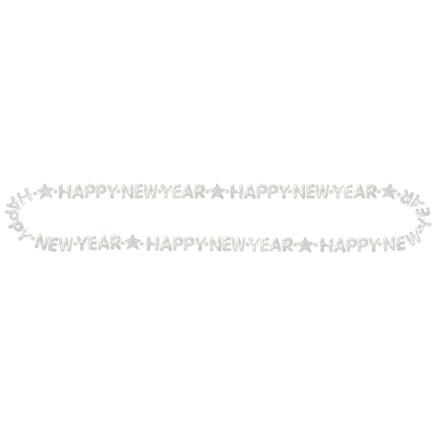 Happy New Year Bead Necklace - Silver 1 ct.