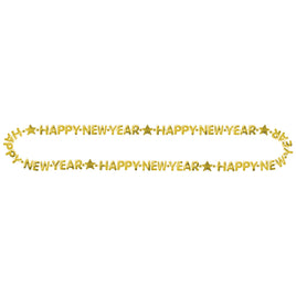 Happy New Year Bead Necklace - Gold 1 ct.