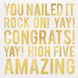 Congratulations Luncheon Napkins 16 ct.