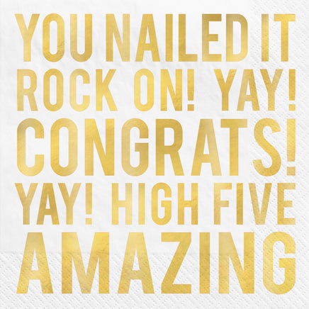 Congratulations Luncheon Napkins 16 ct.
