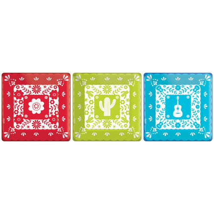 Viva la Party 7" Square Plates 8 ct.