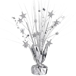 12" Silver Spray Centerpiece with Stars