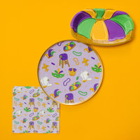King Cake Party Plate