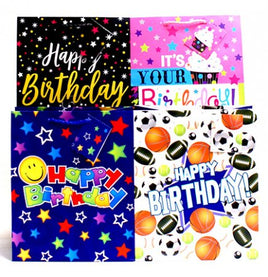 Extra Large Happy Birthday Gift Bag (Assorted Styles)