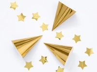 Gold Metallic Party Hats 6 ct.