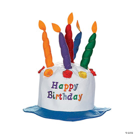 BIRTHDAY CAKE WITH CANDLES HAT