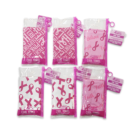 Breast Cancer Awareness PINK Cool Towel Assortment
