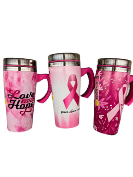 16 oz Breast Cancer Awareness Coffee Mug Assortment